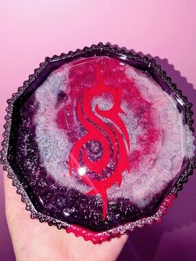 Handmade Slipknot Inspired Resin Trinket Tray
